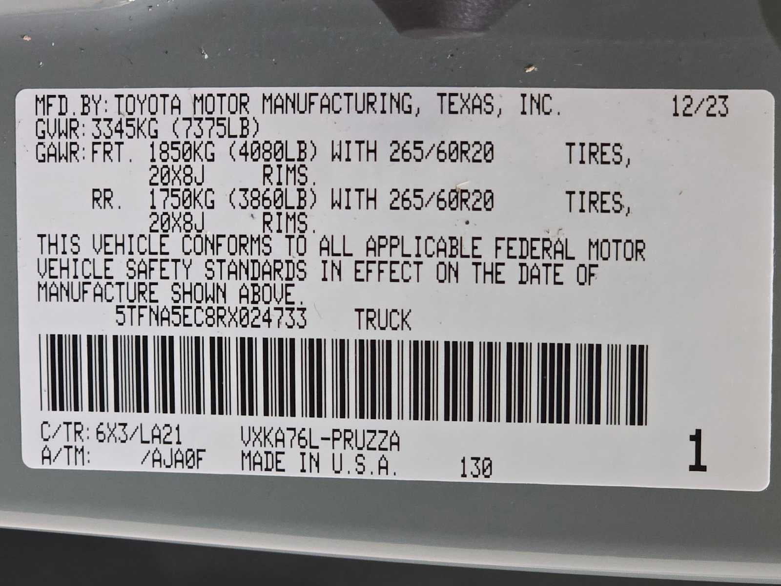 2024 Toyota Tundra Platinum