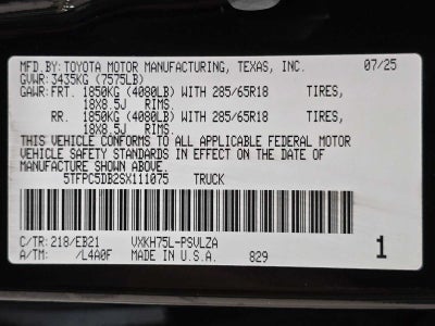 2025 Toyota Tundra TRD Pro Hybrid