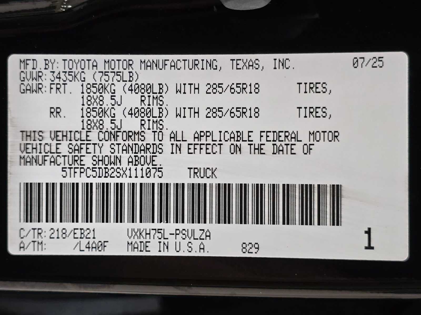 2025 Toyota Tundra TRD Pro Hybrid