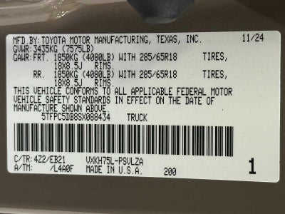 2025 Toyota Tundra TRD Pro Hybrid