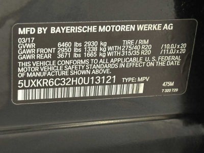 2017 BMW X5 xDrive50i