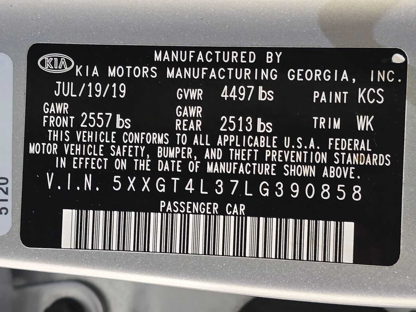 2020 Kia Optima LX