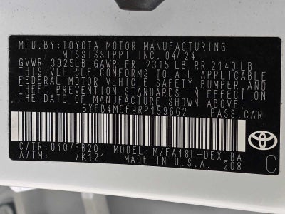 2024 Toyota Corolla LE