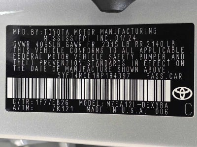 2024 Toyota Corolla XSE