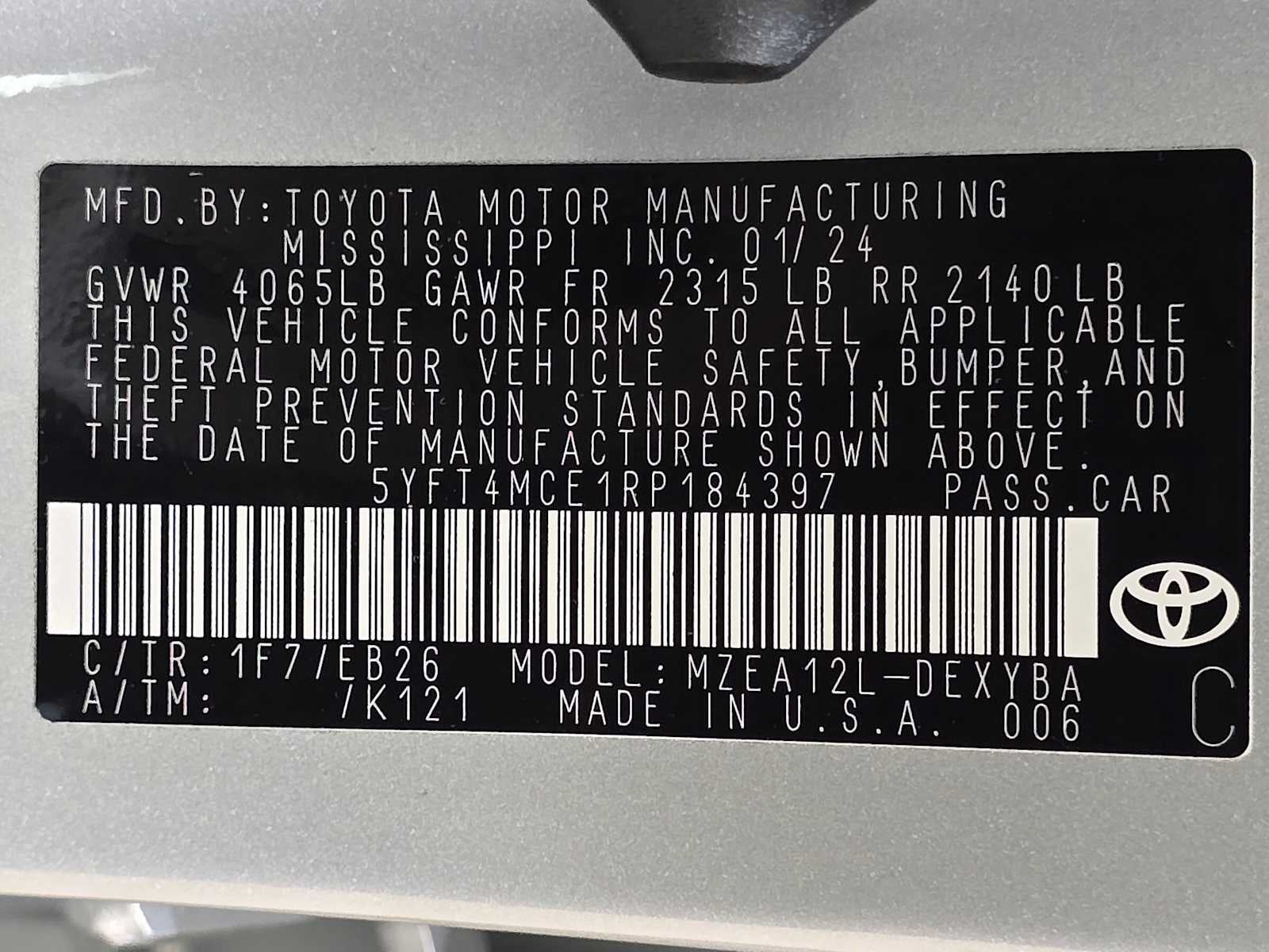 2024 Toyota Corolla XSE