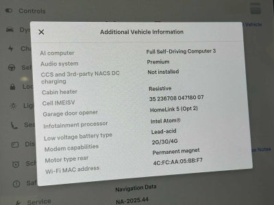 2018 Tesla Model 3 Long Range Battery