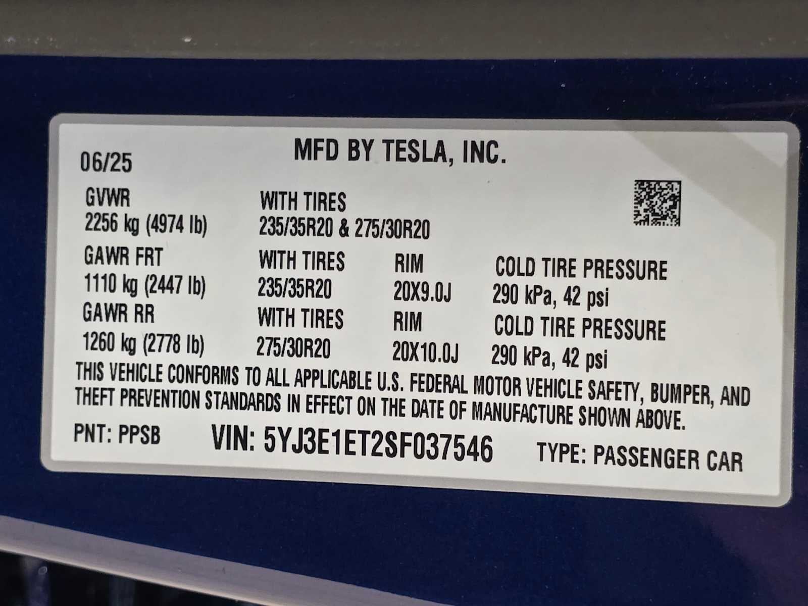 2025 Tesla Model 3 Performance