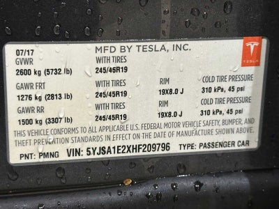 2017 Tesla Model S 75D