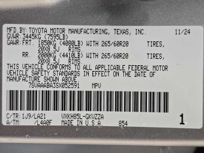 2025 Toyota Sequoia Platinum