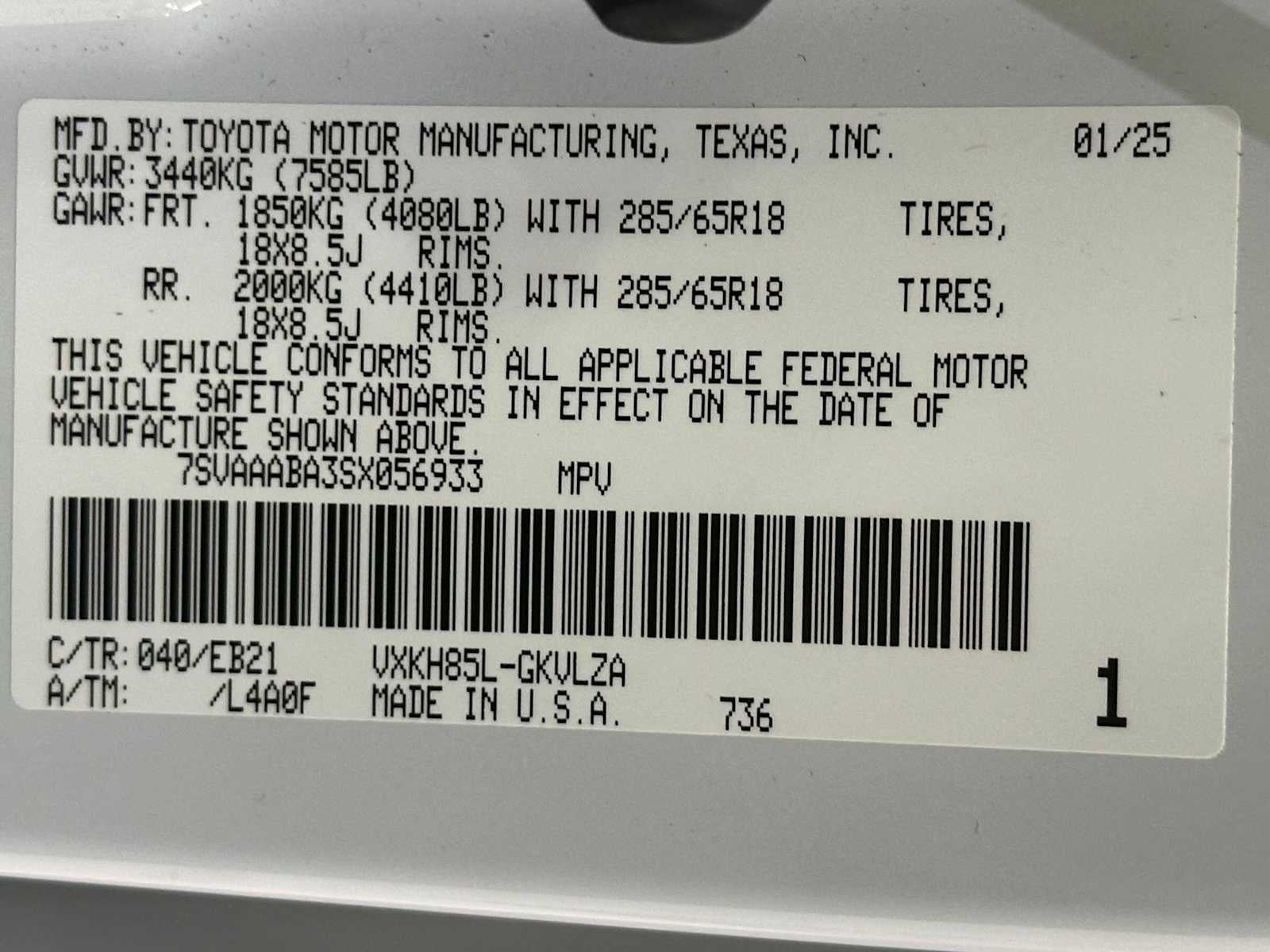 2025 Toyota Sequoia TRD Pro