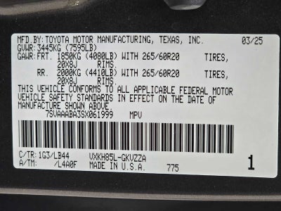 2025 Toyota Sequoia 1794 Edition