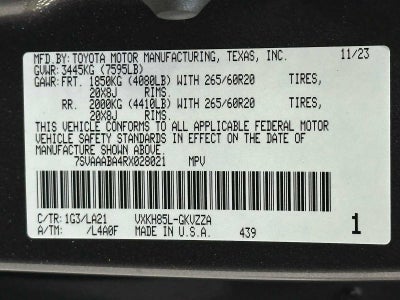 2024 Toyota Sequoia Platinum