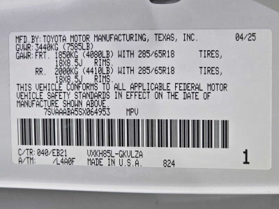 2025 Toyota Sequoia TRD Pro