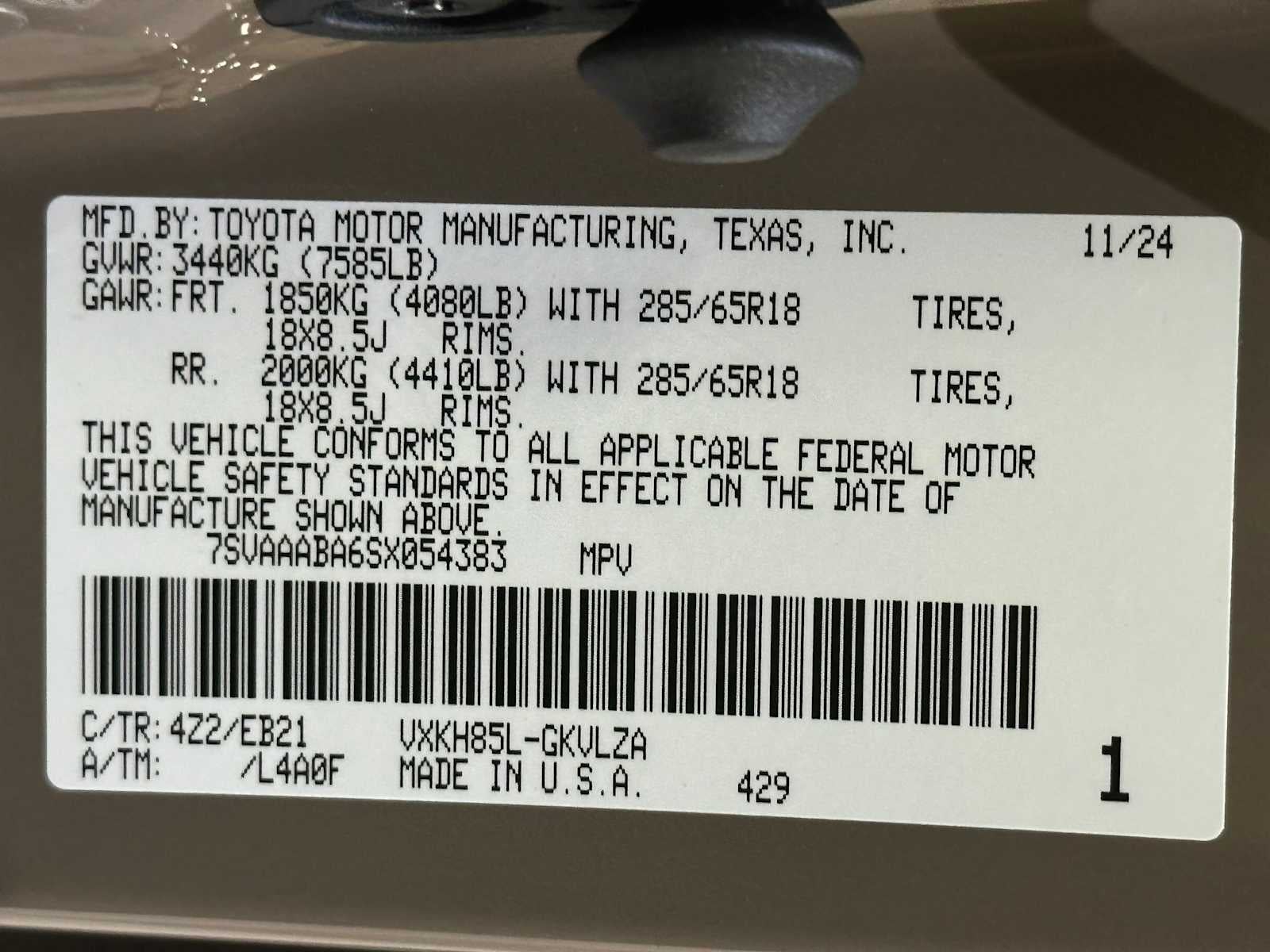 2025 Toyota Sequoia TRD Pro