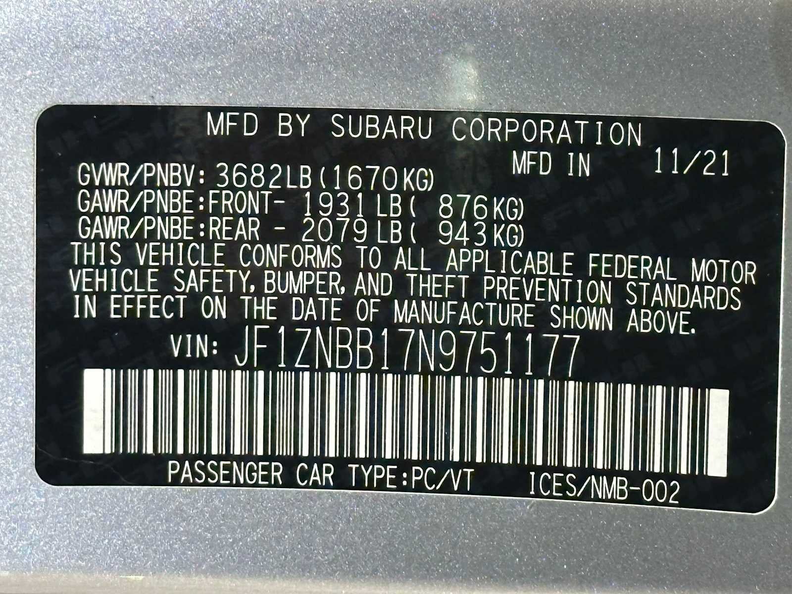 2022 Toyota GR86 Manual (Natl)