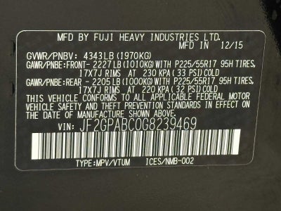 2016 Subaru Crosstrek Premium