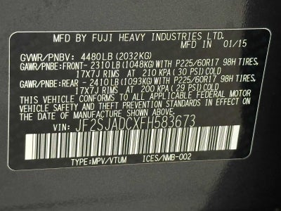 2015 Subaru Forester 2.5i Premium