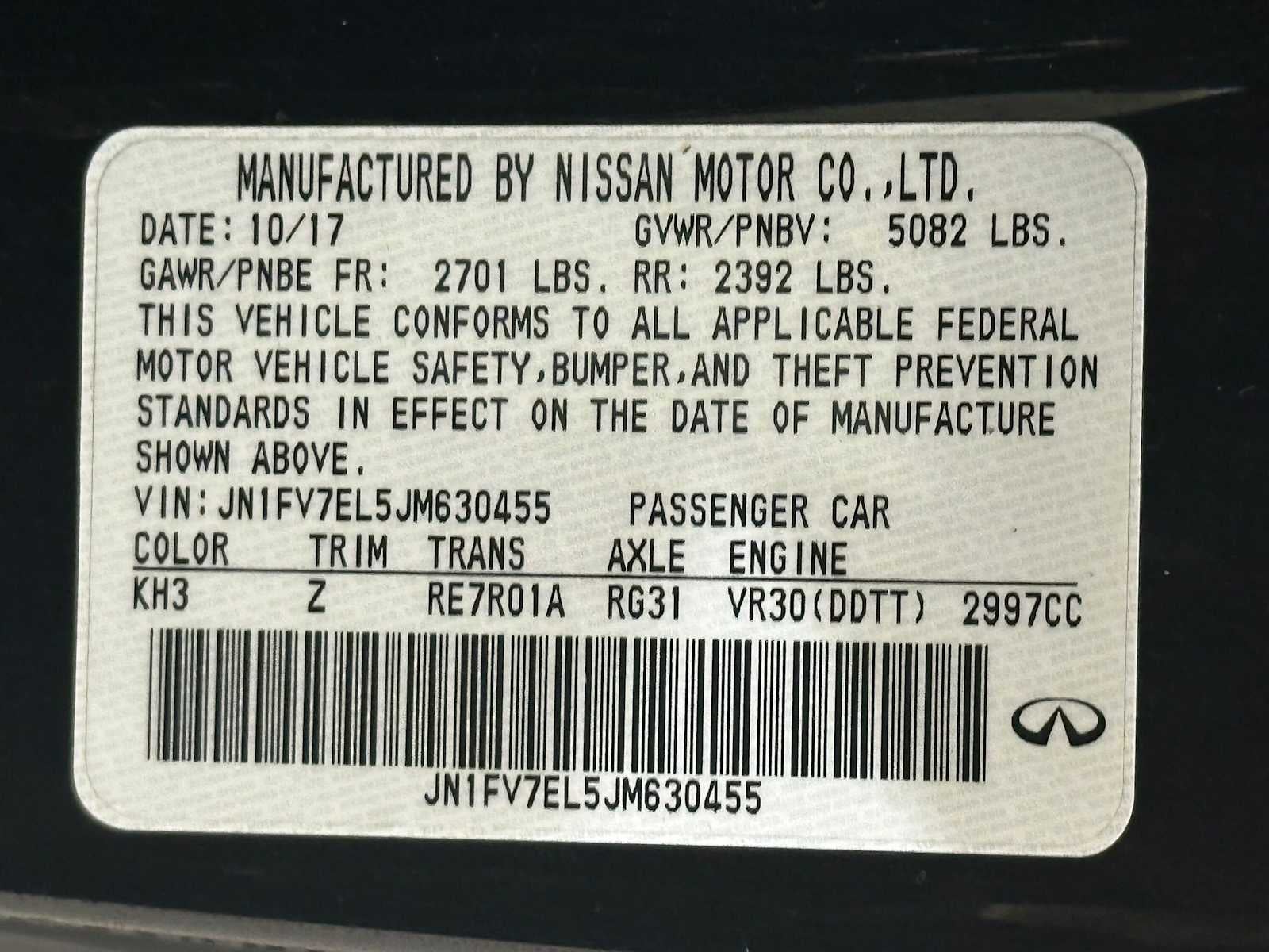 2018 INFINITI Q60 RED SPORT 400