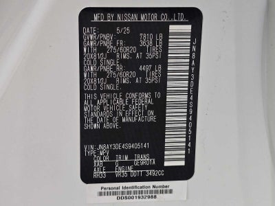 2025 Nissan Armada PRO-4X