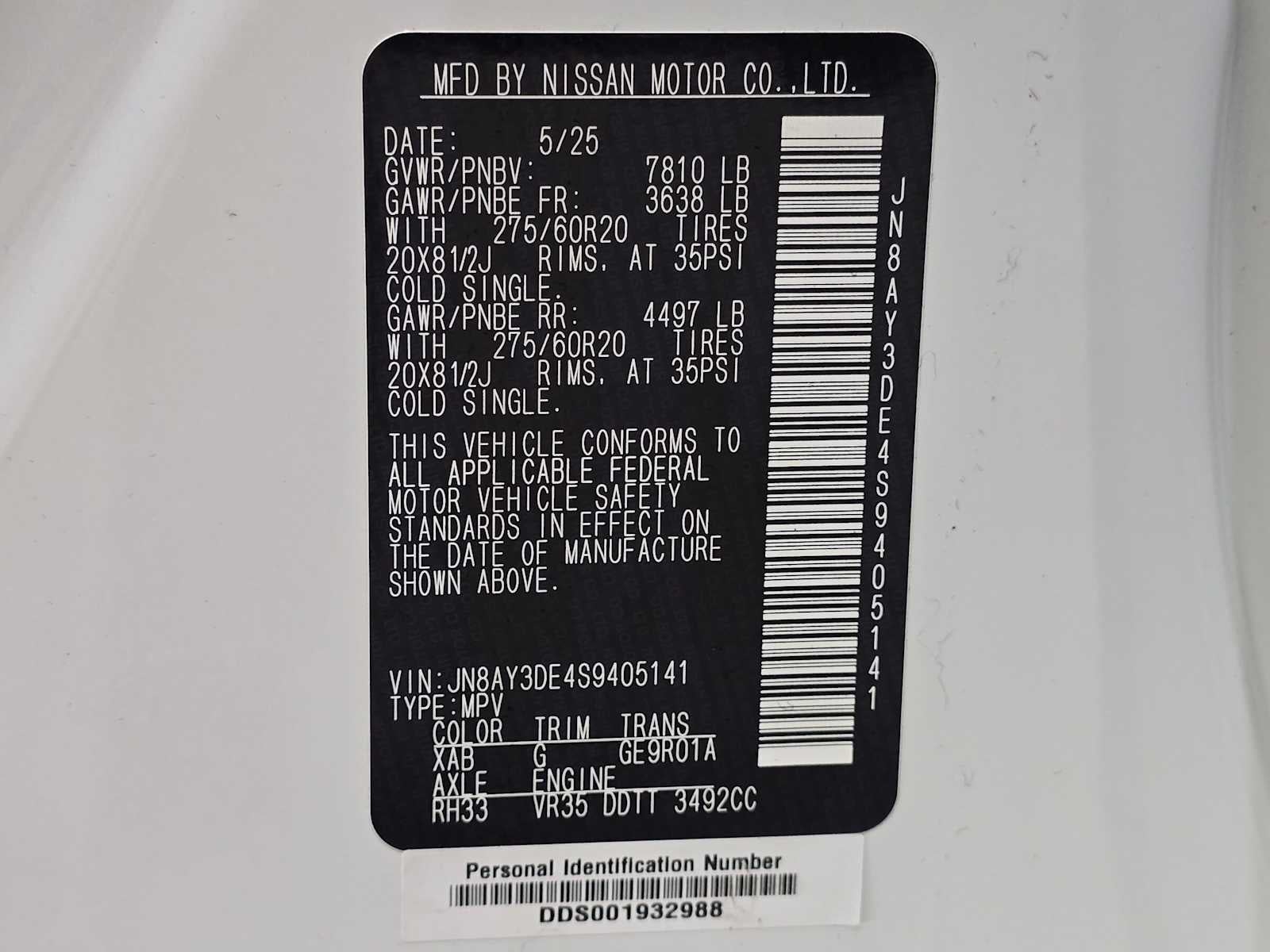 2025 Nissan Armada PRO-4X