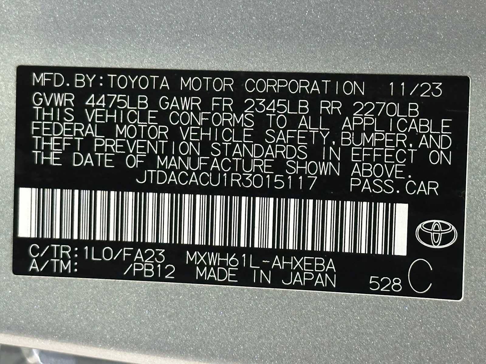 2024 Toyota Prius Prime SE
