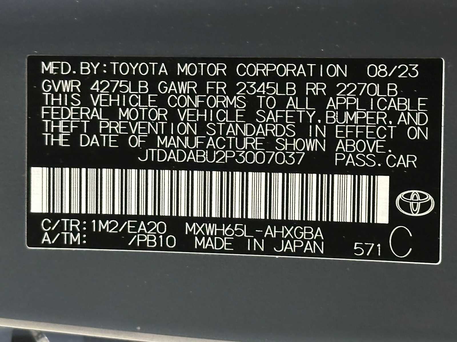 2023 Toyota Prius XLE