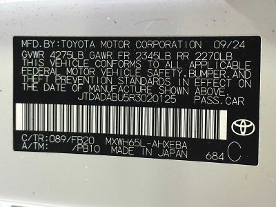 2024 Toyota Prius LE