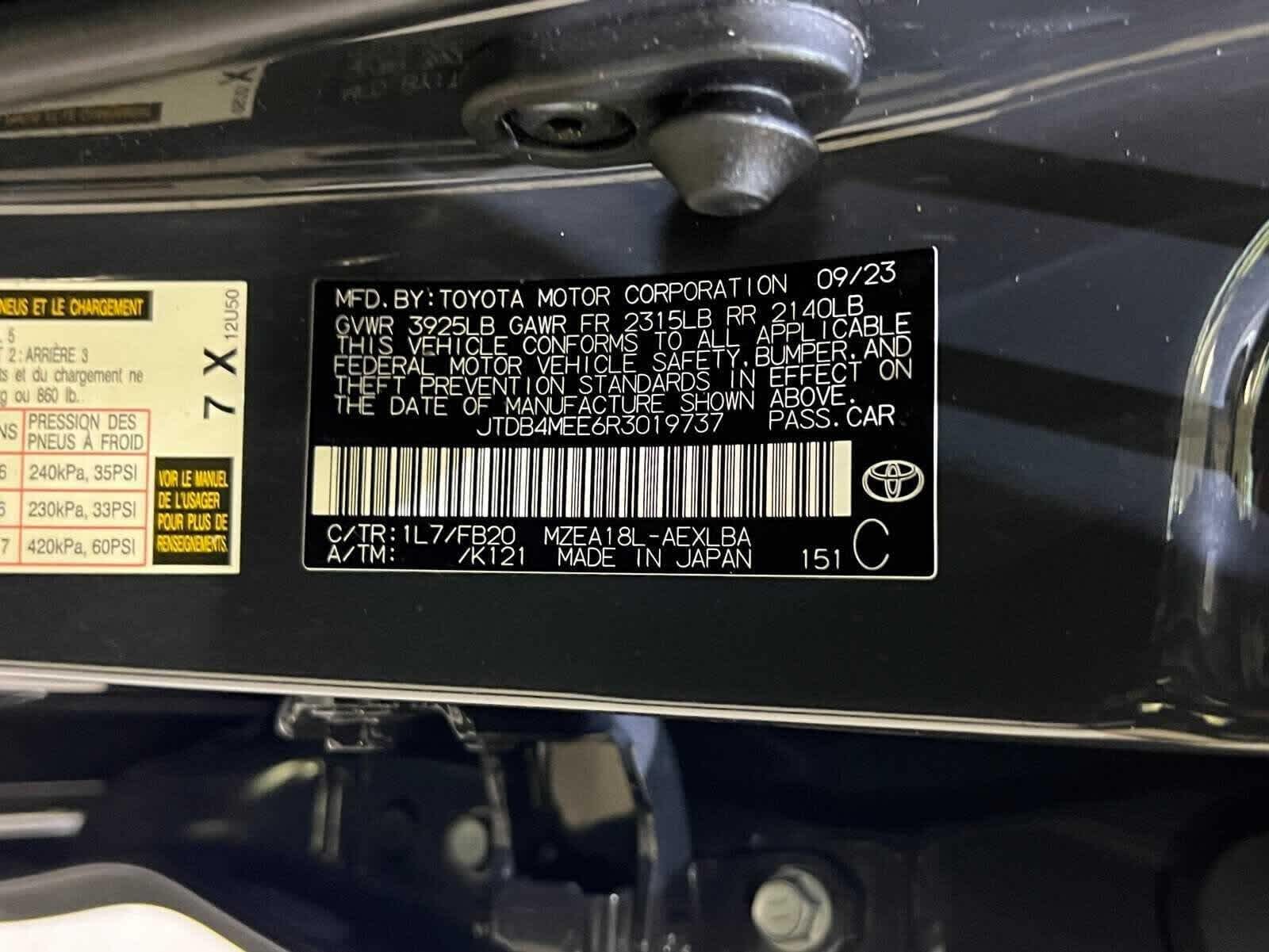 2024 Toyota Corolla LE