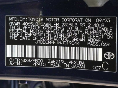 2024 Toyota Corolla Hybrid LE