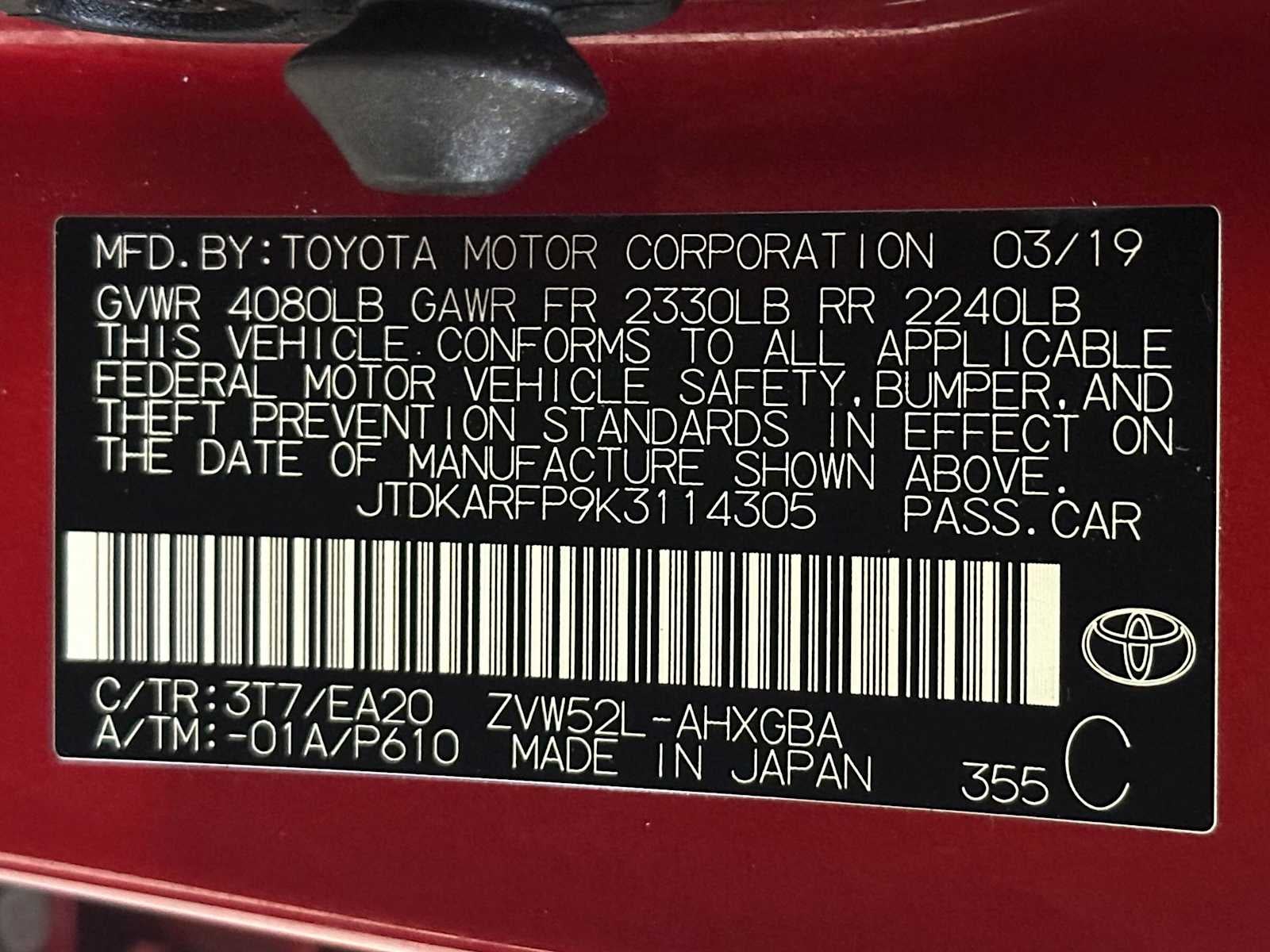 2019 Toyota Prius Prime Premium