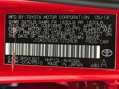 2014 Toyota Prius c Four