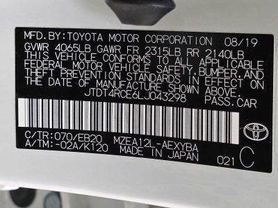 2020 Toyota Corolla XSE