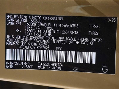 2026 Toyota Land Cruiser 4WD (Natl)