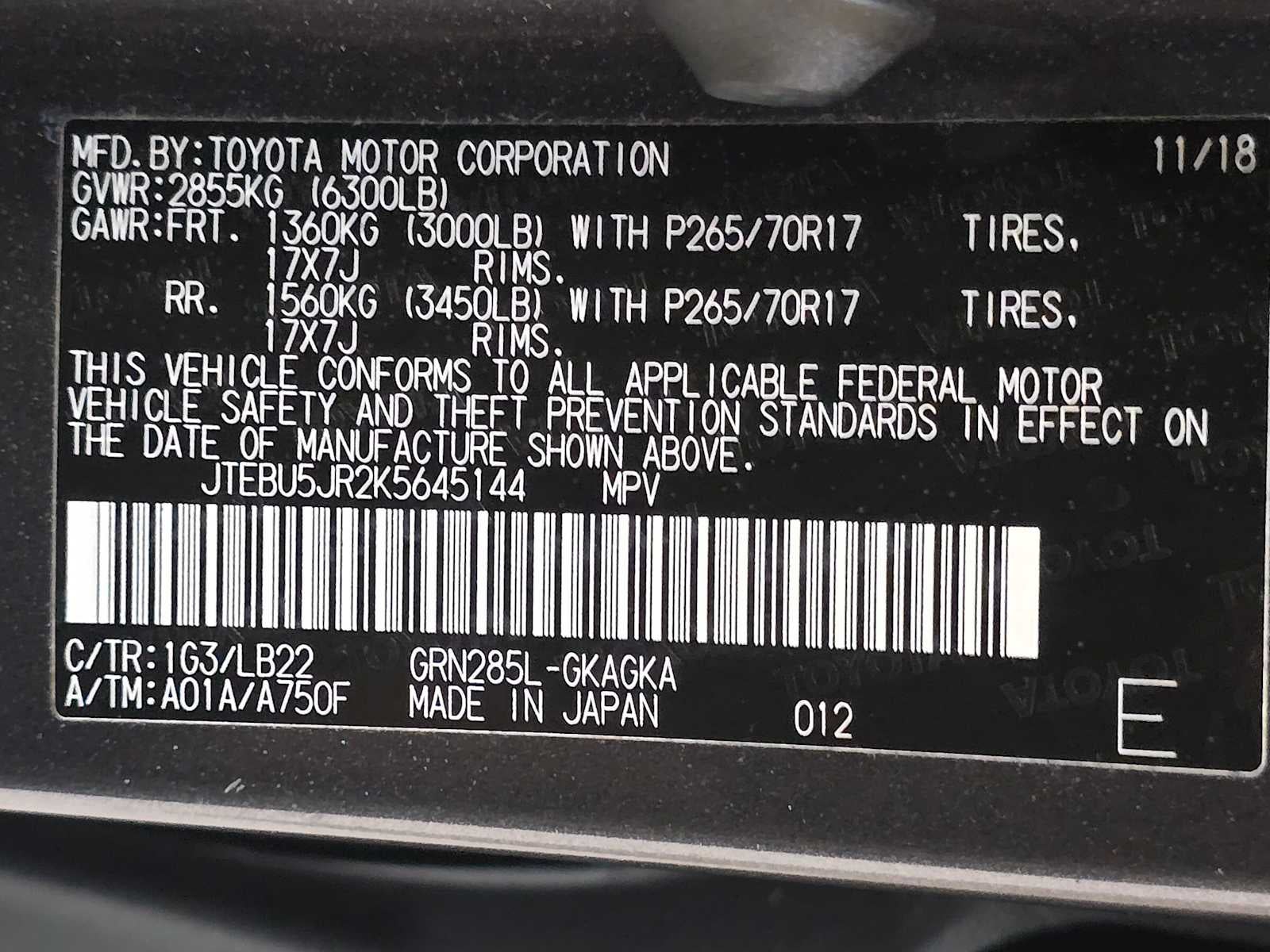 2019 Toyota 4Runner SR5 Premium