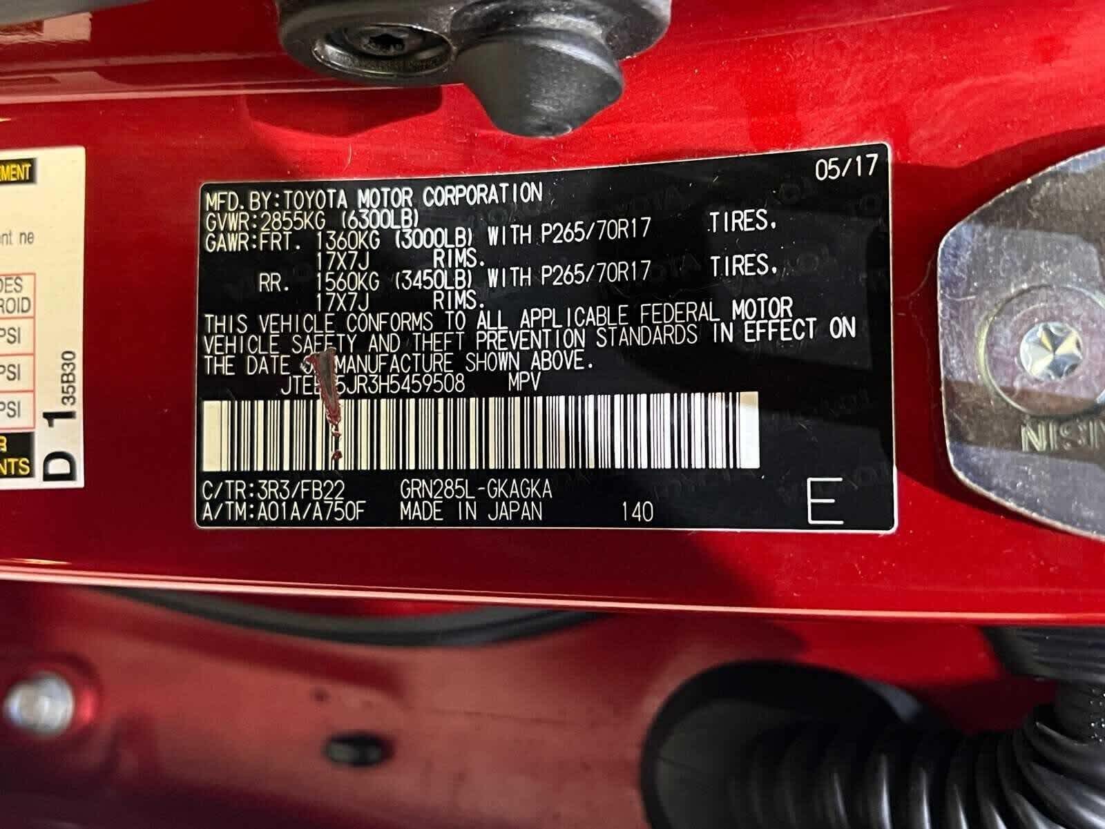 2017 Toyota 4Runner SR5