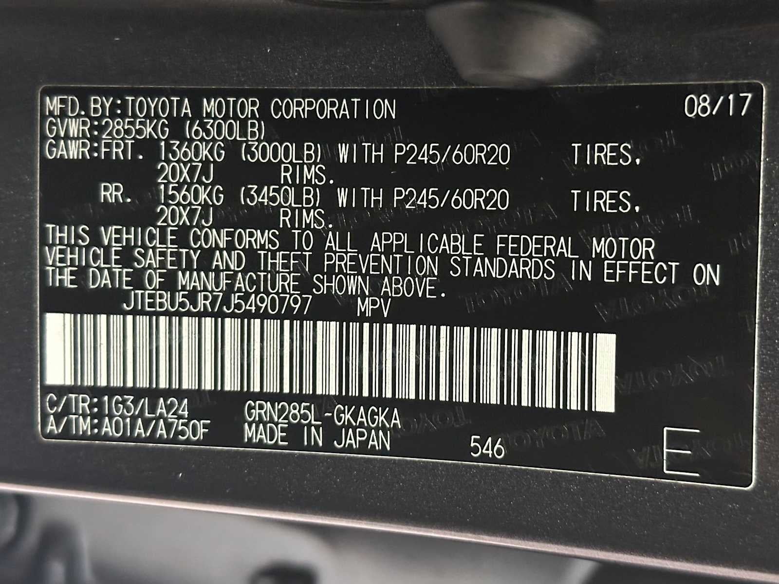 2018 Toyota 4Runner Limited