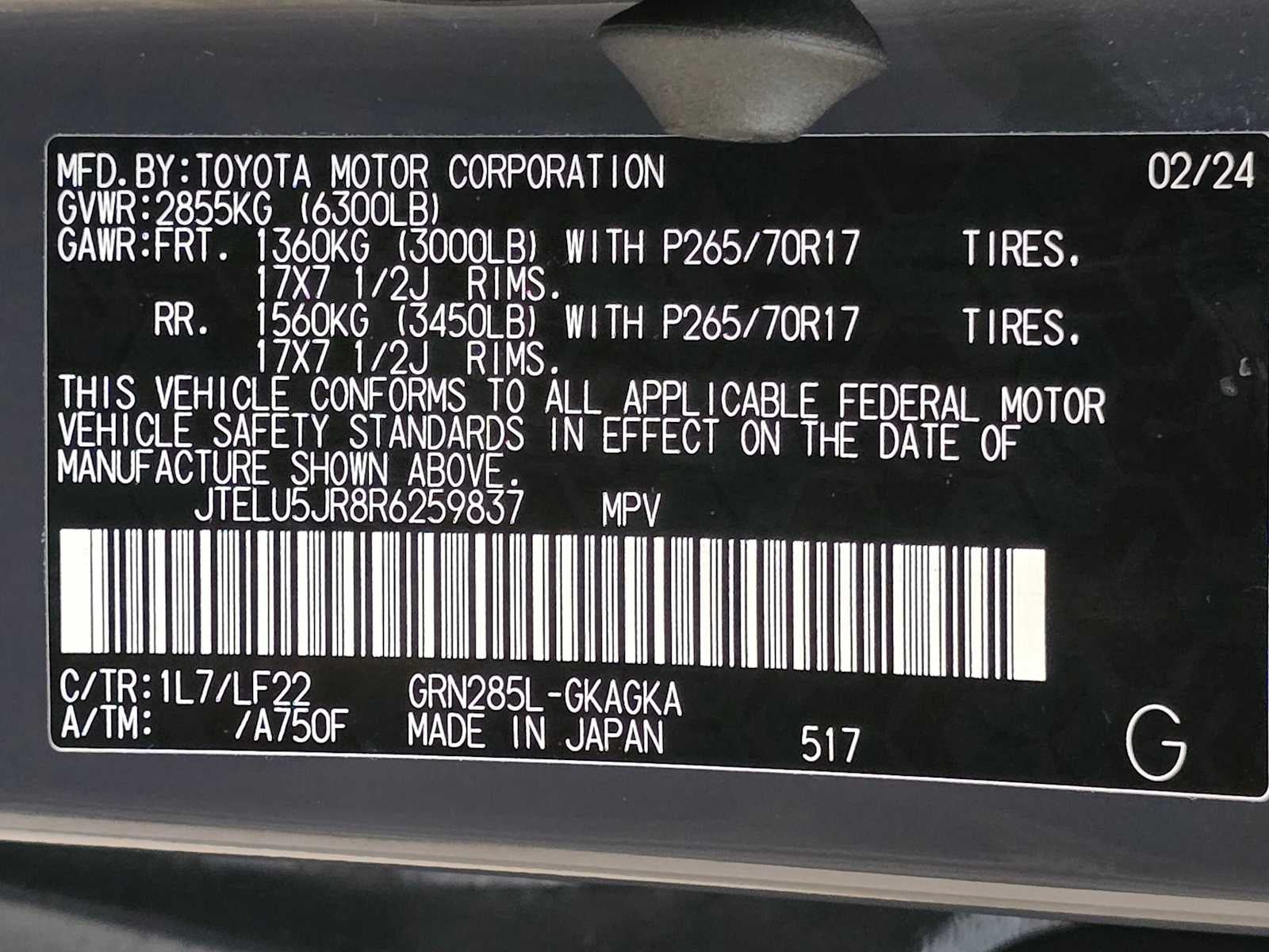 2024 Toyota 4Runner TRD Pro