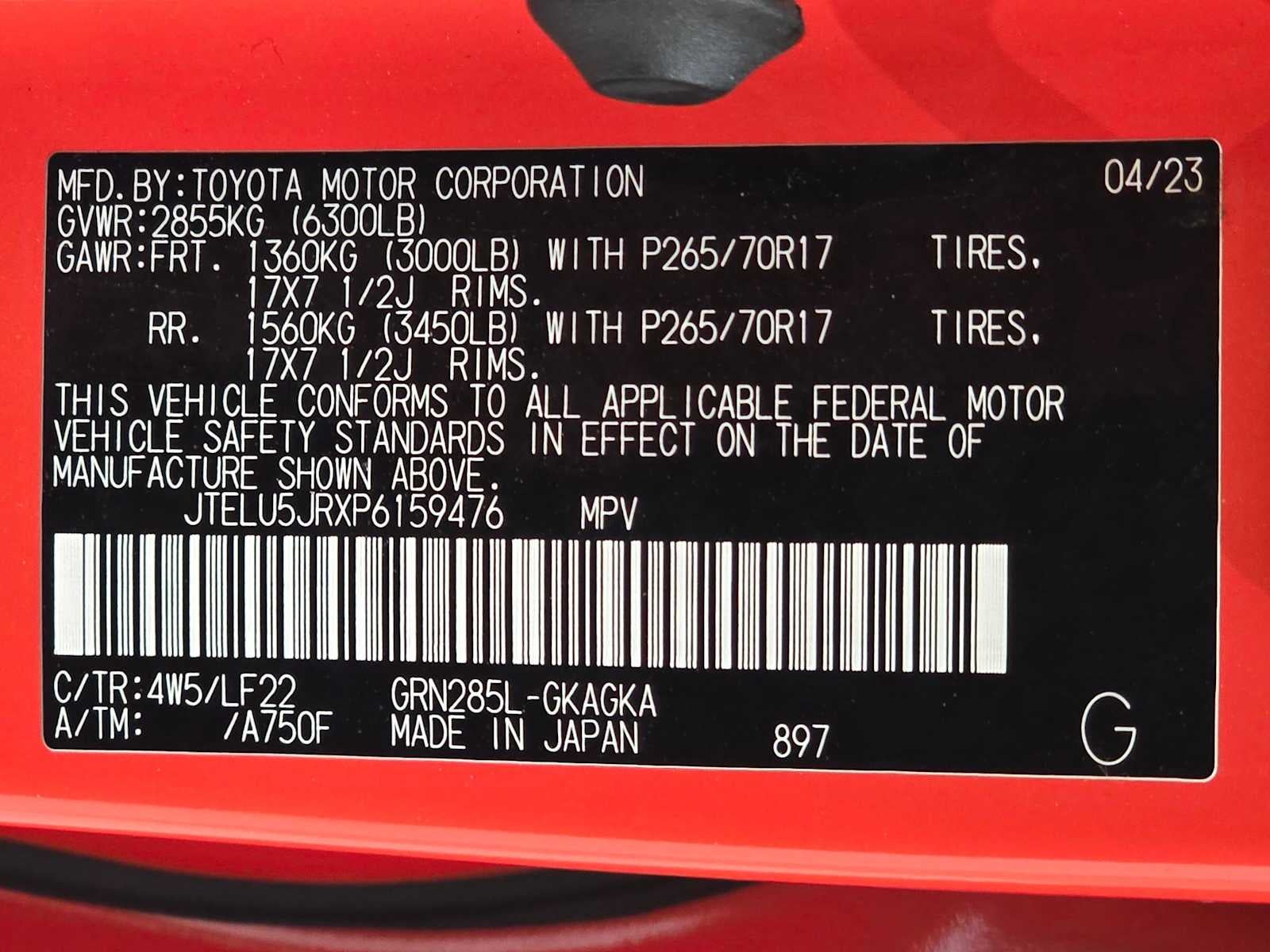 2023 Toyota 4Runner TRD Pro