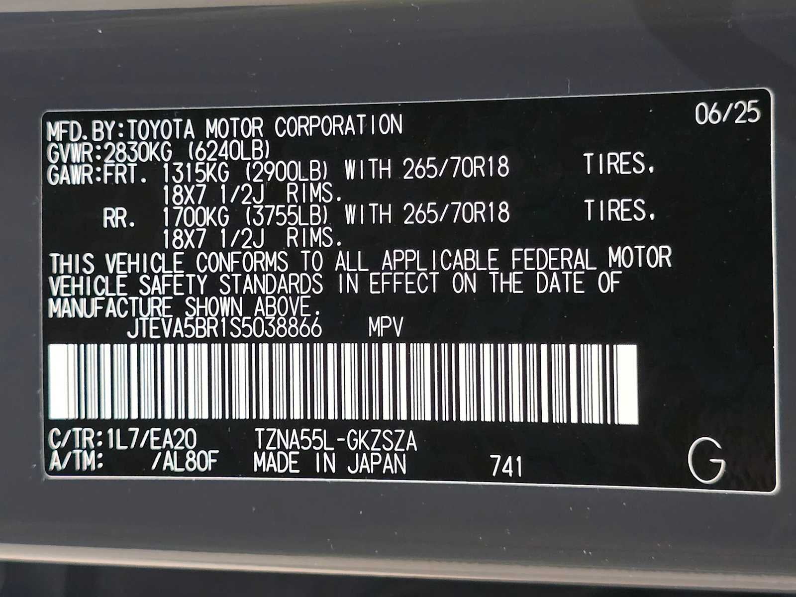 2025 Toyota 4Runner TRD Off Road Premium