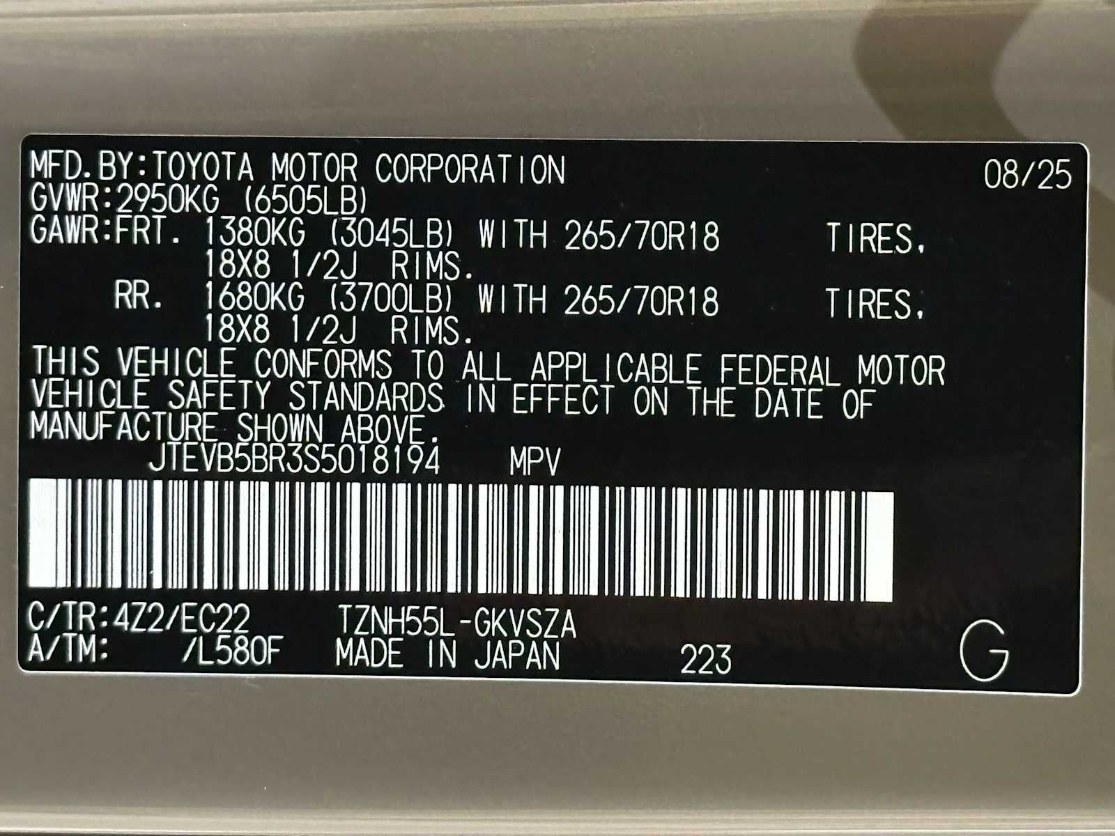 2025 Toyota 4Runner Hybrid TRD Pro