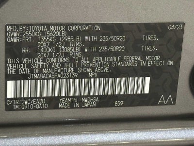 2023 Toyota bZ4X Limited