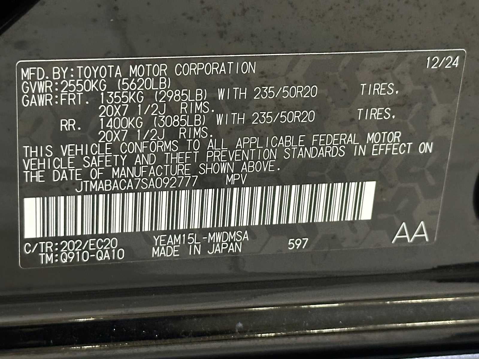 2025 Toyota bZ4X Nightshade