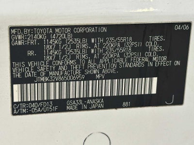 2006 Toyota RAV4 Sport