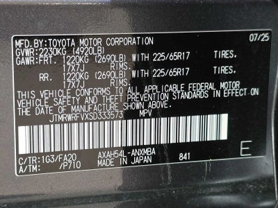 2025 Toyota RAV4 Hybrid XLE