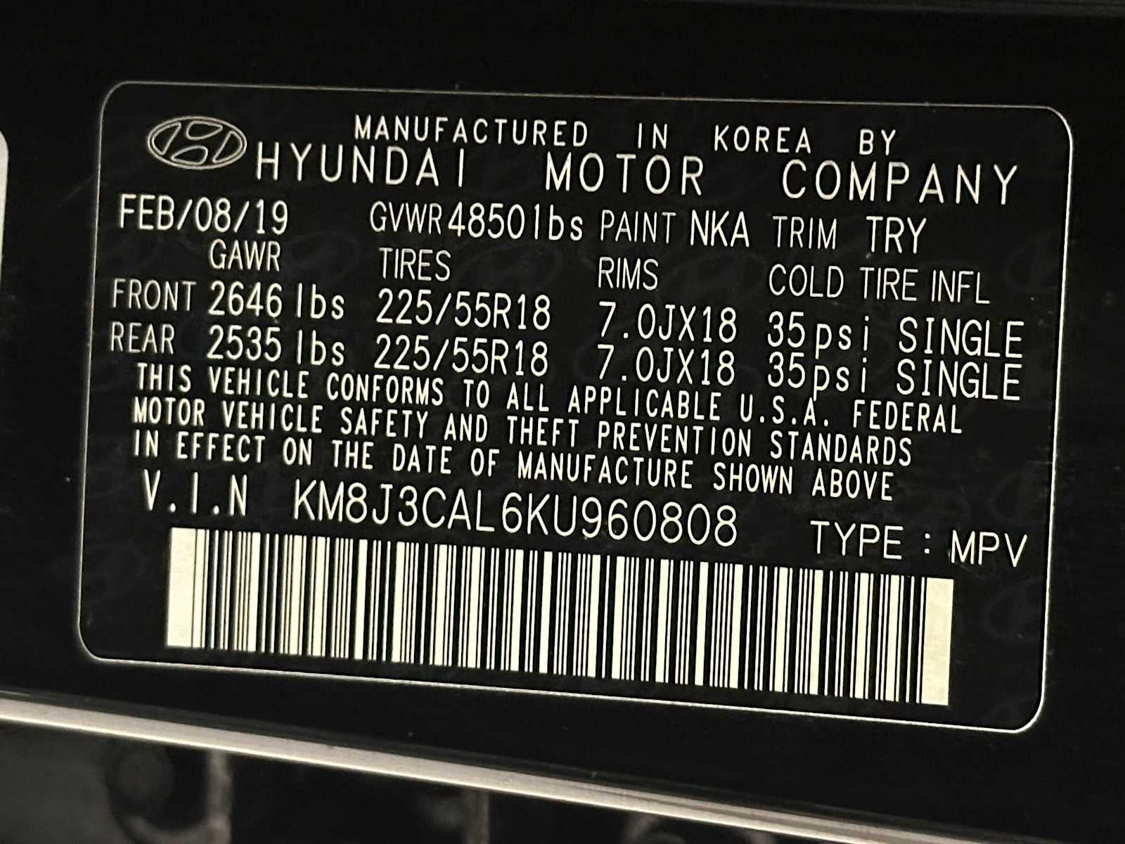 2019 Hyundai Tucson Ultimate