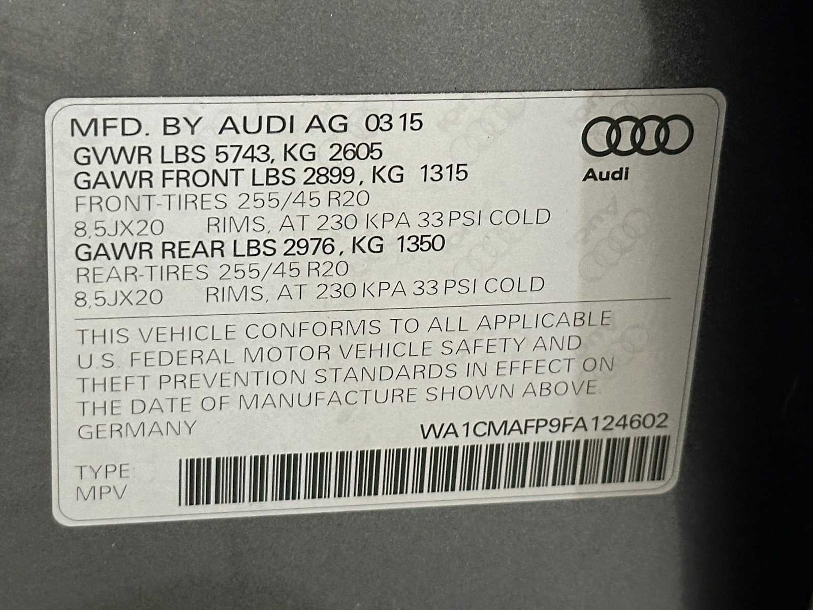 2015 Audi Q5 Premium Plus