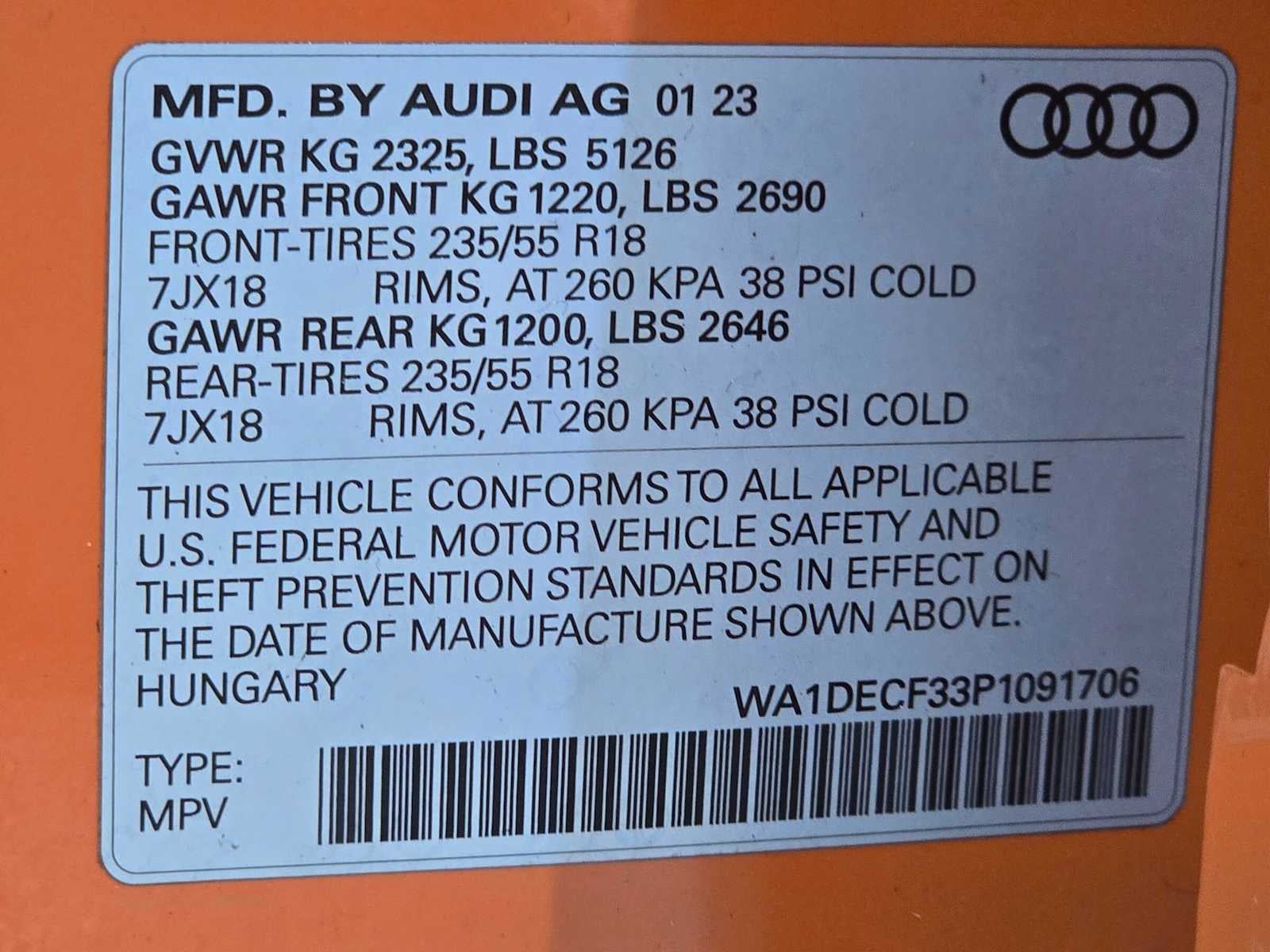 2023 Audi Q3 S line Premium