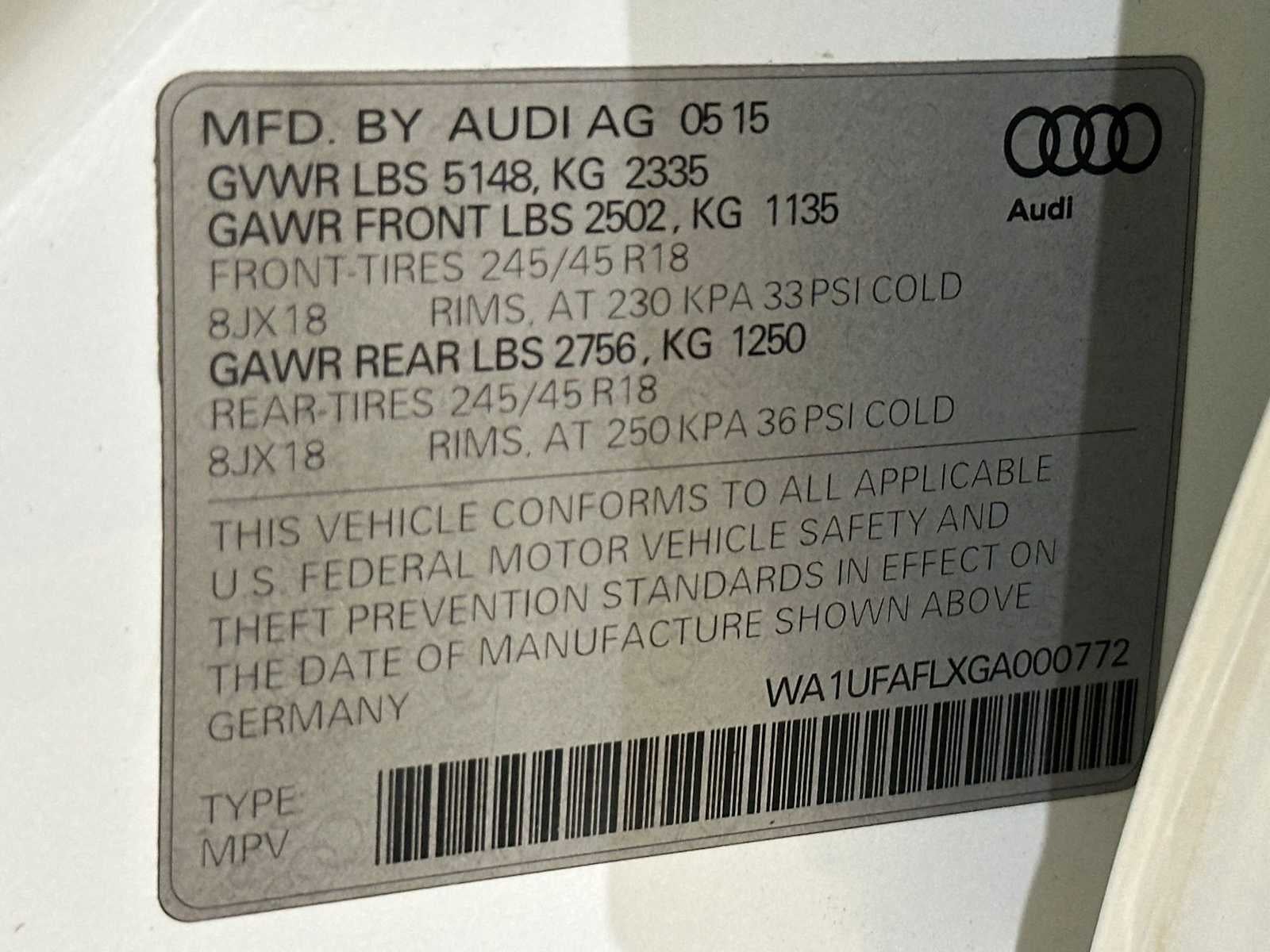 2016 Audi allroad Premium Plus