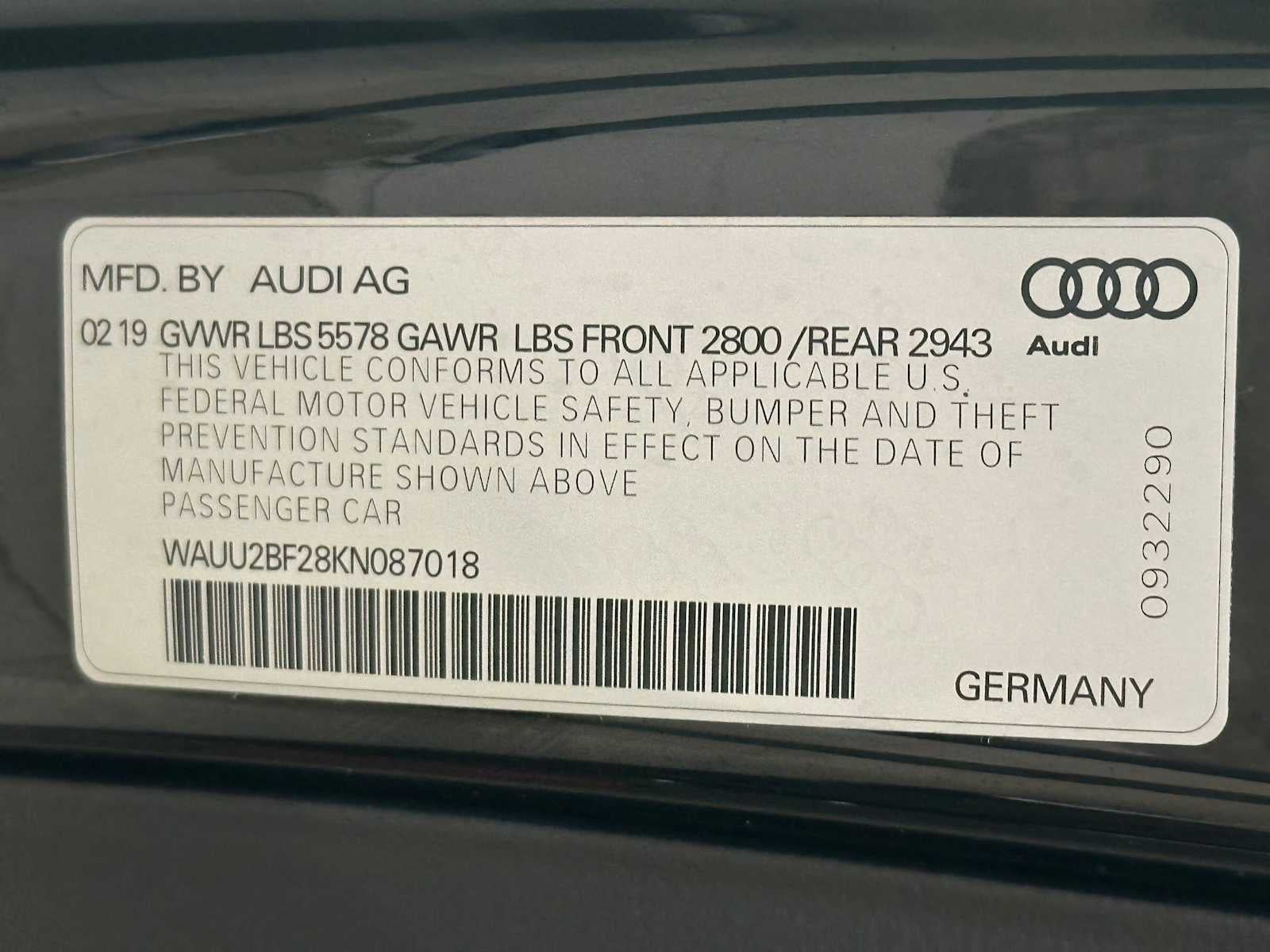 2019 Audi A7 Premium Plus