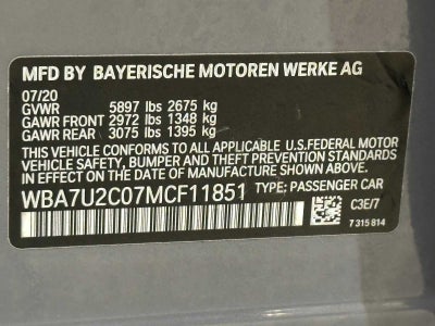 2021 BMW 750i xDrive 750i xDrive